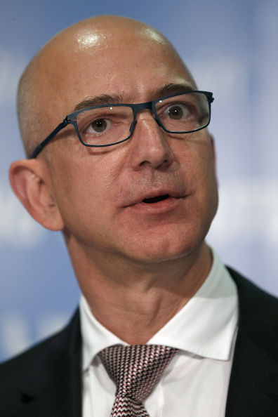 Jeff Bezos at a press conference in Washington on Sept. 17, 2014.