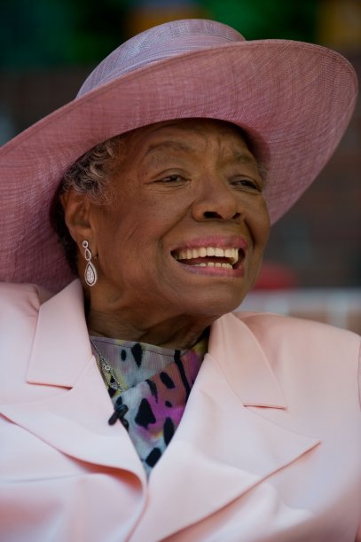 Maya Angelou at her 82nd birthday with friends and family in Winston-Salem, N.C. on May 20, 2010.