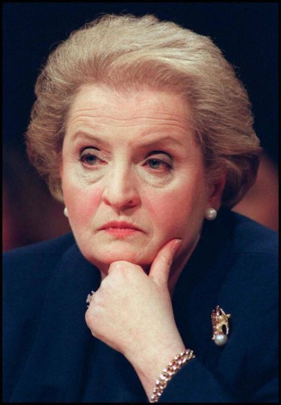 Secretary of State designate Madeleine Albright li