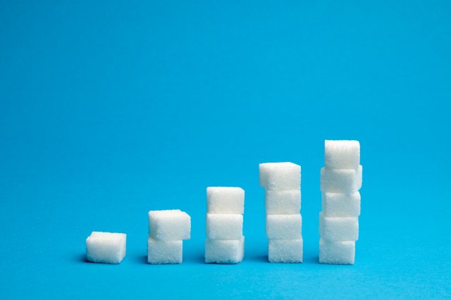 Ascending stacks of sugar cubes