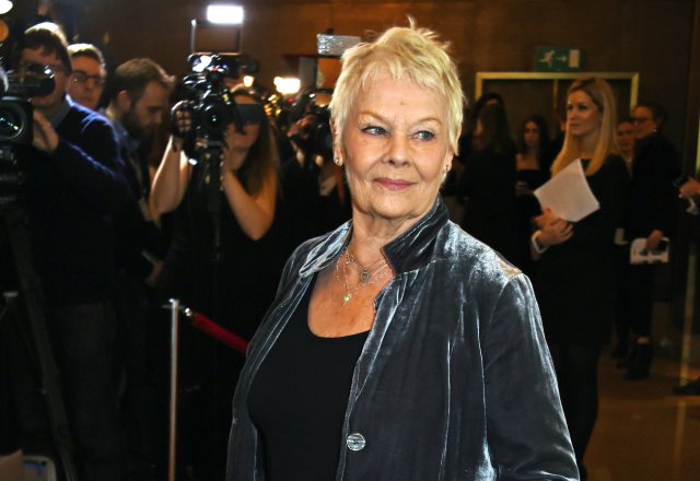 Dame Judi Dench arrives at The London Critics' Circle Film Awards at The May Fair Hotel on January 17, 2016 in London, England.