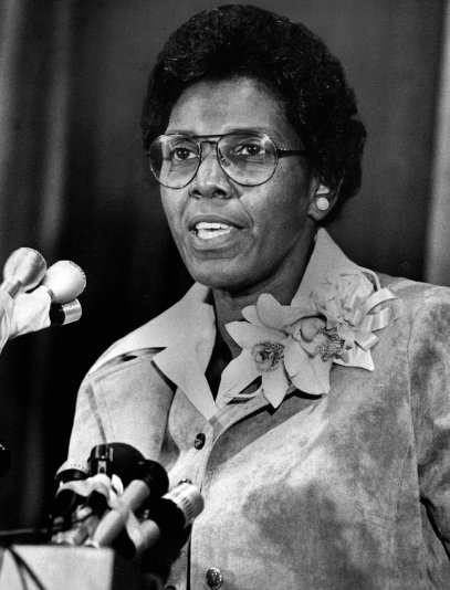 US Representative Barbara Jordan, 1977.