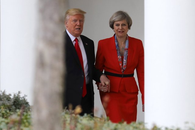 President Trump Meets With British PM Theresa May At The White House