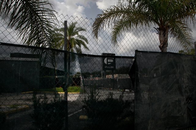 Outside the Pulse nightclub in Orlando, Fla., on Wednesday, September 14, 2016. Just three months after a mass shooting that killed 49 people, the deadliest in this country's history.(Photo by Preston Gannaway © 2016)