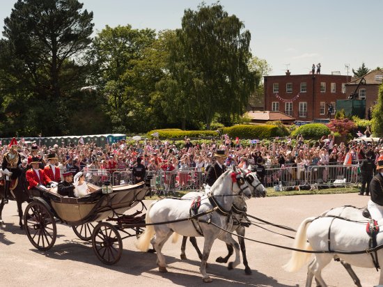 Tens of thousands of people amassed in Windsor to catch a glimpse of the newlyweds and celebrate their wedding on May 19, 2018.