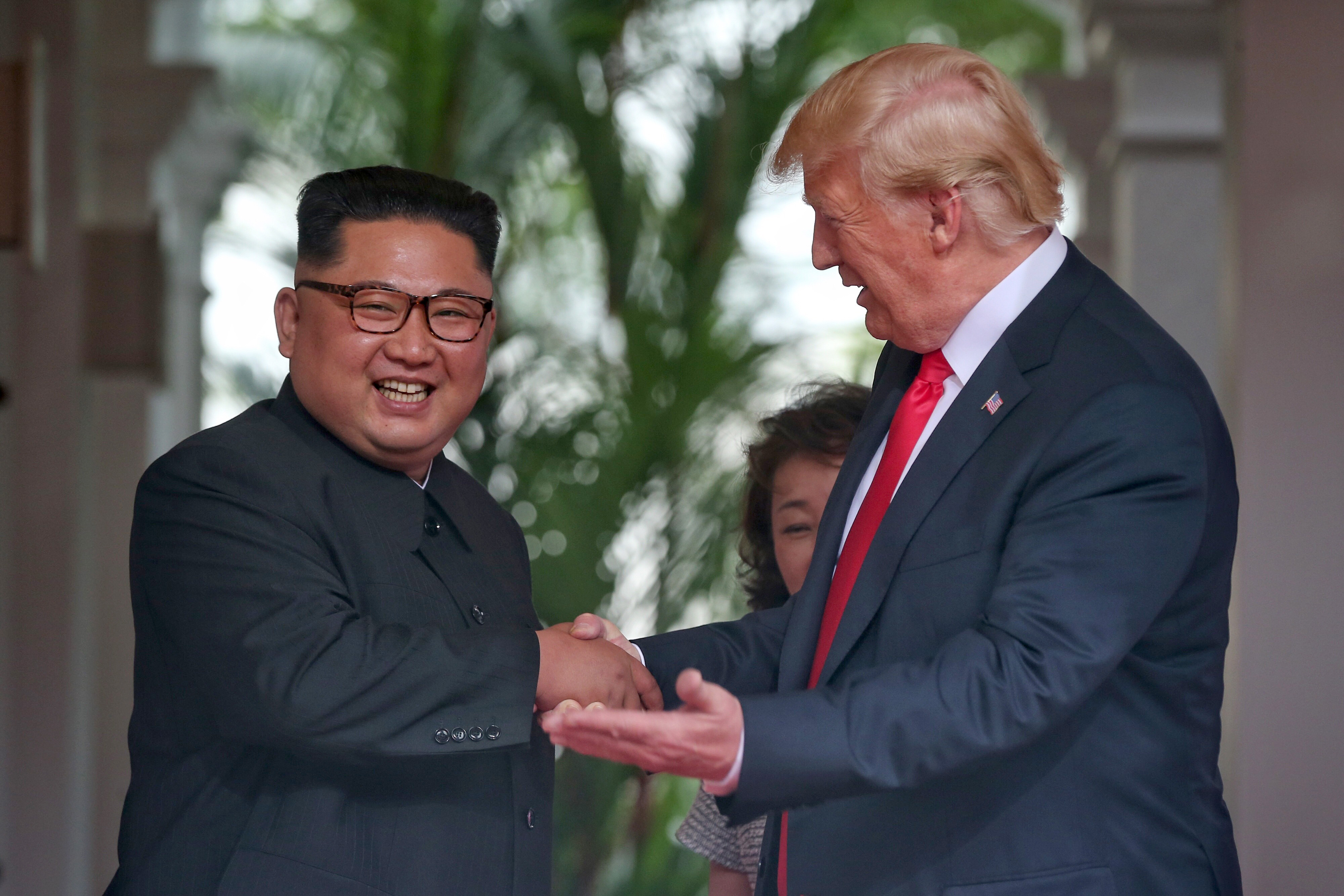U.S. President Trump Meets North Korean Leader Kim Jong-un During Landmark Summit In Singapore