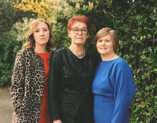 Co directors of Together for Yes, an abortion rights campaign group, Ailbhe Smyth, Grainne Griffin, Orla O’Connor