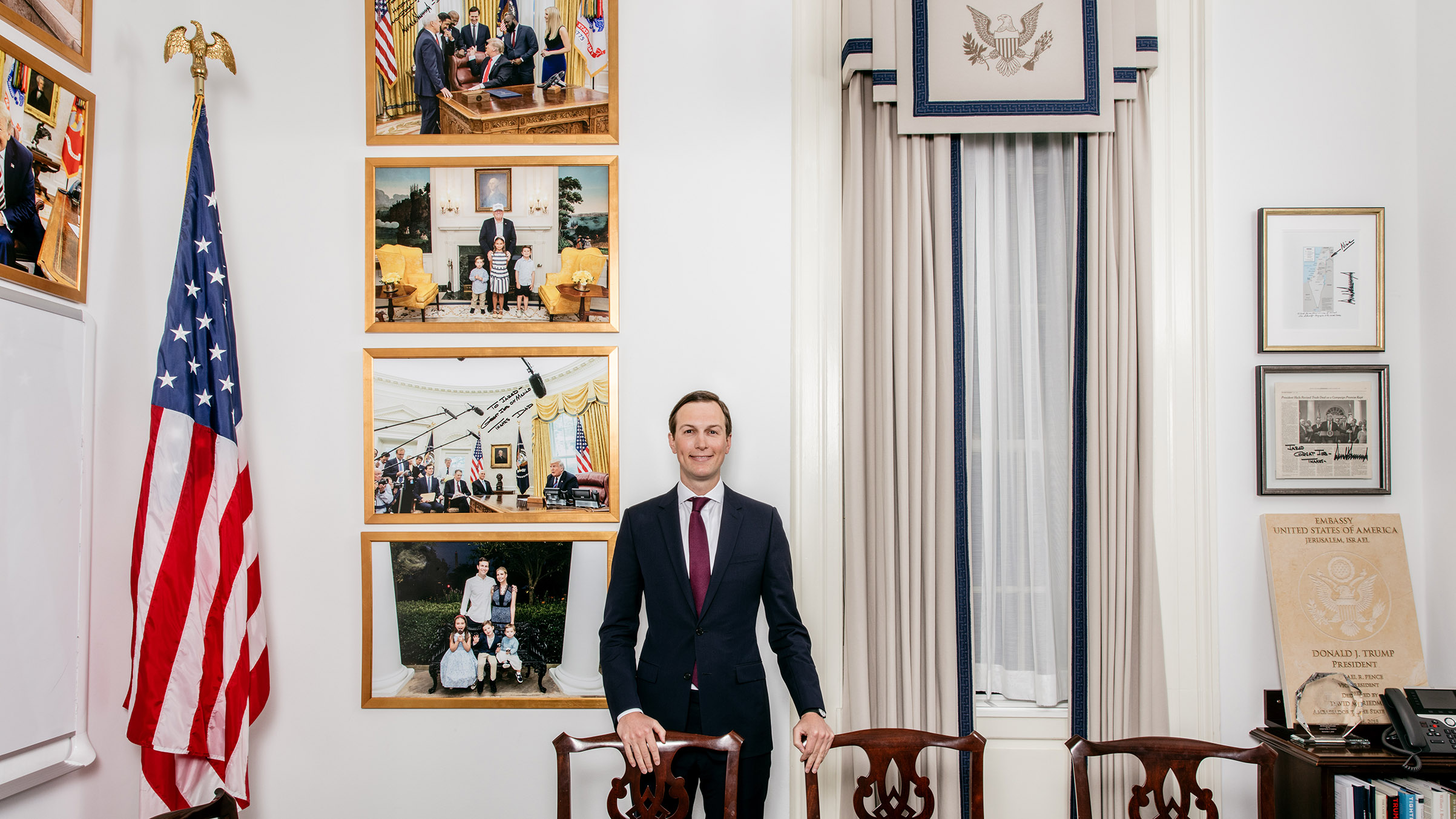Kushner in his West Wing office, Jan. 7, 2020.