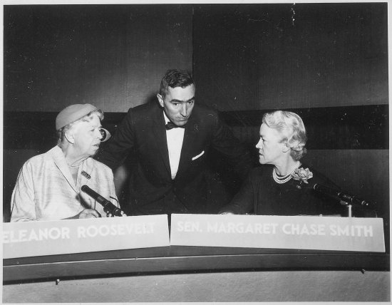 Eleanor Roosevelt and Margaret Chase Smith on Face the Nation