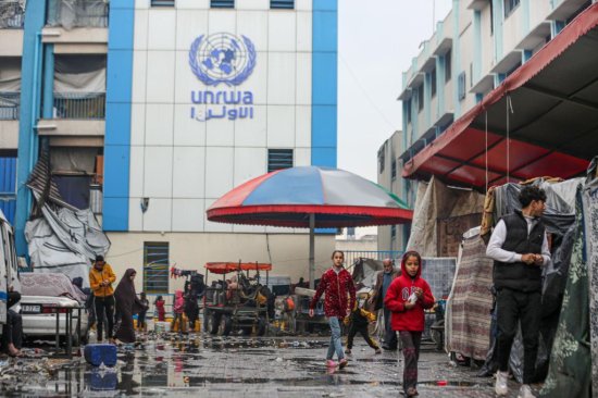 Palestinian families take refuge at UN schools amid Israeli attacks in Gaza