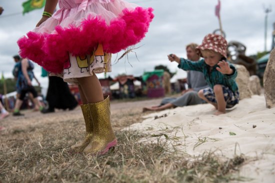 Festival Goers Enjoy Glastonbury 2017