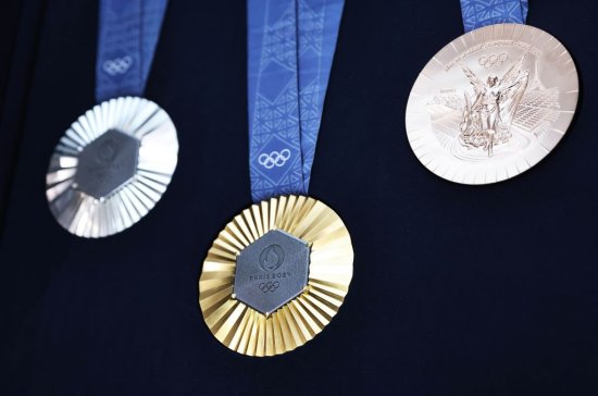 FRANCE-SAINT-DENIS-OLYMPICS-MEDALS