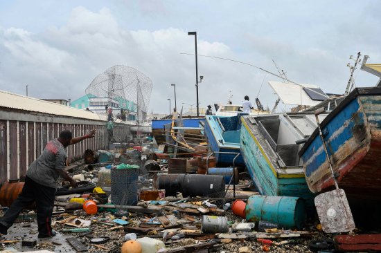 BARBADOS-CARIBBEAN-WEATHER-HURRICANE-BERYL-ENVIRONMENT