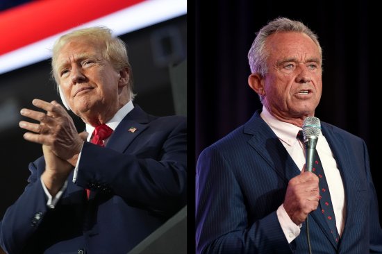 Republican presidential candidate former President Donald Trump; Independent presidential candidate Robert F. Kennedy Jr.