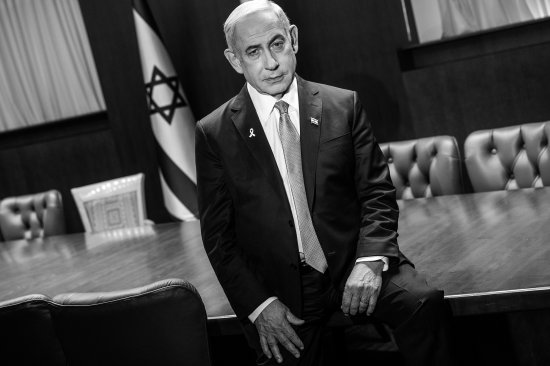 Benjamin Netanyahu in the Prime Minister’s office in Jerusalem, on Aug 4.