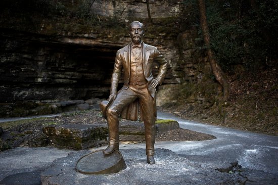 A statue of Jack Daniel