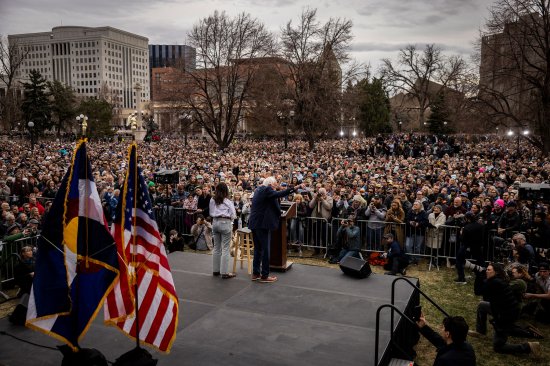 Bernie Sanders And Alexandria Ocasio-Cortez Hold A Rally In Denver