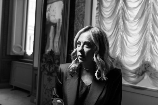 Meloni at the Palazzo Chigi in Rome on July 4